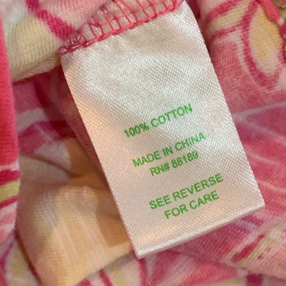 Lilly Pulitzer Hottie Pink Day Lilly Belle Cotton Top Size Small - Picture 6 of 7